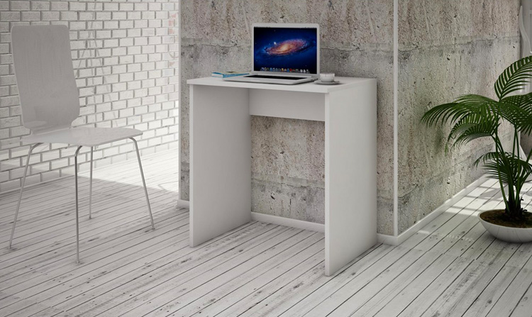 Minimalistyczne4 biurko Raro-białe