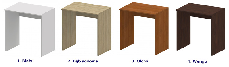 Biurko dodatkowy kolor-kolory
