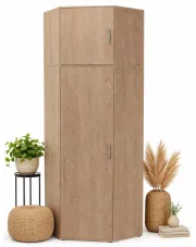 Skandynawska szafa narożna z nadstawką - Xato 4X w sklepie Edinos.pl