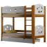 Dziecięce piętrowe łóżko z 2 szufladami olcha - Mimi 4X 190x80 cm