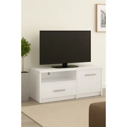 Biała szafka RTV Frovoli