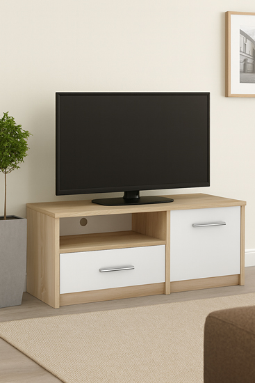 skandynawska szafka pod telewizor dab sonoma