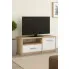 Skandynawska szafka pod telewizor dąb sonoma   biały Frovoli