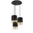 Czarno-złota lampa wisząca druciana S661-Barma