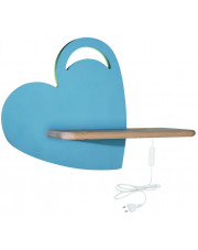 Niebieska lampka dziecięca w kształcie serca - K012-Titi w sklepie Edinos.pl