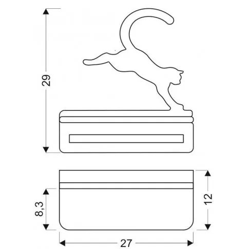 kinkiet dziecięcy kot z półką wymiary k005 riri