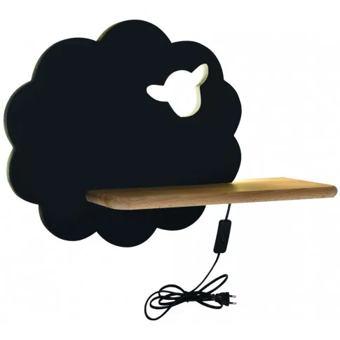 kinkiet dziecięcy czarna owca z wtyczką i przewodem k008 mami