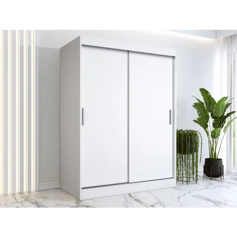 Wizualizacja aranżacji z wykorzystaniem szafy 150 białej Corina 4X