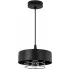 Czarna lampa wisząca z metalowym kloszem S662-Korva