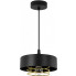 Lampa wisząca loftowa S662-Korva - czarny+złoty