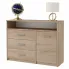 Skandynawska komoda na ubrania dąb sonoma - Cermesa 3X