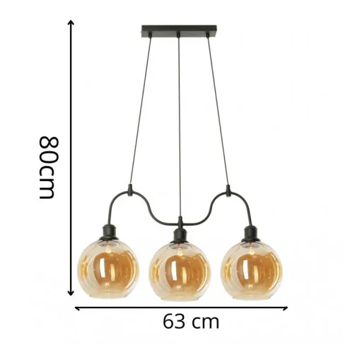 Wymiary lampy S671-Bax