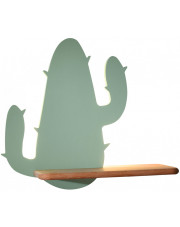 Zielony kinkiet dziecięcy w kształcie kaktusa - K049-Cacti w sklepie Edinos.pl