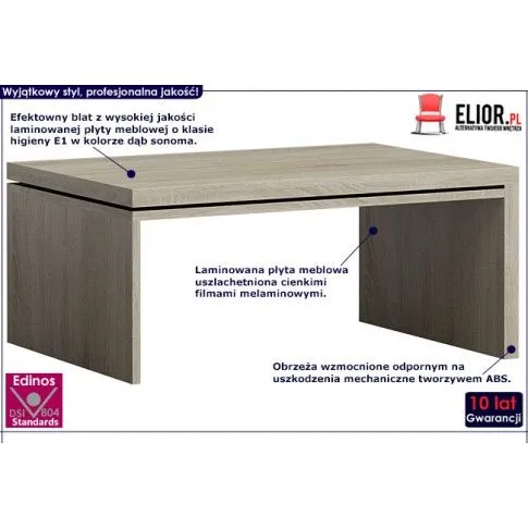 Fotografia Ława Emla - dąb sonoma z kategorii Ławy i stoliki