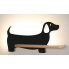 wizualizacja lampki nocnej dziecięcej czarny pies z wtyczka k048 ogi