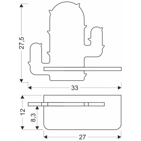 wymiary kinkietu dziecięcego k053 cacti