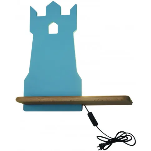 niebieska wieża zamkowa z wtyczką i przewodem lampka k026 zizi
