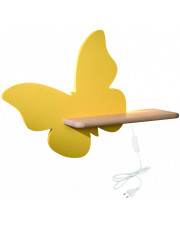 Żółta lampka nocna w formie motyla z włącznikiem - K032-Didi w sklepie Edinos.pl