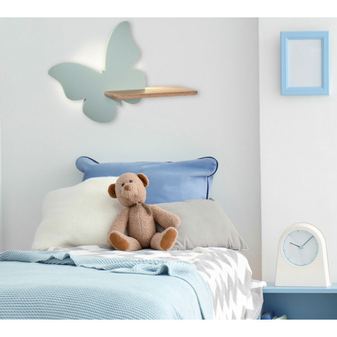 nowoczesny pokój dziecięcy z zastosowaniem drewnianego kinkietu motylek k032 didi