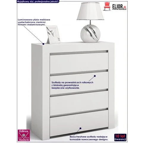 Fotografia Komoda Margino - biała z kategorii Komody