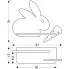wymiary kinkietu ściennego królik k028 Fifi