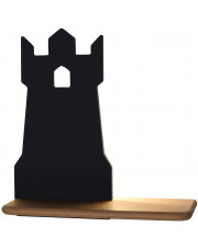 Czarna lampka dziecięca w kształcie zamkowej wieży - K025-Zizi w sklepie Edinos.pl