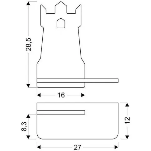 wieża kinkiet dziecięcy z półką wymiary k025 zizi