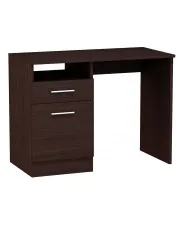 Brązowe minimalistyczne biurko 100 cm do nauki wenge - Dinero w sklepie Edinos.pl