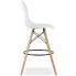 biały hoker kuchenny z ergonomicznym siedziskiem fedo 3x