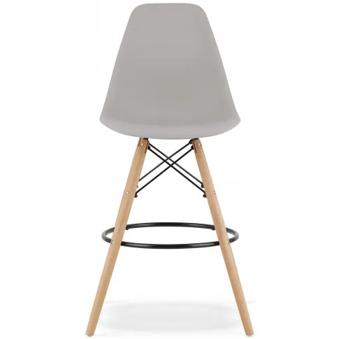 szary hoker barowy z ergonomicznym siedziskiem Fedo 3x