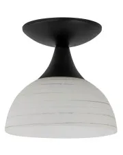 Szklana lampa sufitowa ze srebrnymi paskami - S685-Kova w sklepie Edinos.pl