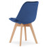 Niebieskie krzesło pikowane Erden 3S