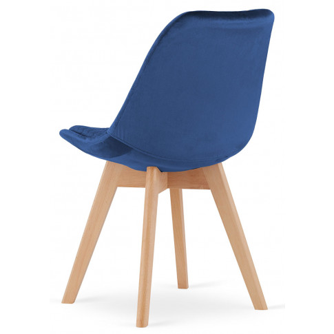 Niebieskie krzesło pikowane Erden 3S