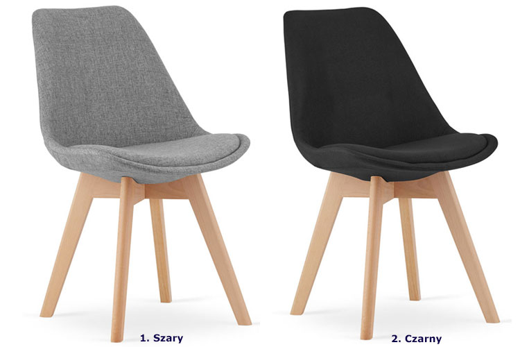 Komplet nowoczesnych krzeseł do salonu Neflax 6S