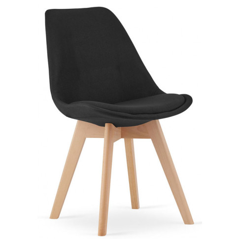 Czarne tapicerowane krzesło Neflax6S