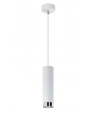 Biała minimalistyczna lampa wisząca tuba - S687-Hivo w sklepie Edinos.pl