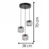 Wymiary lampy S694-Ana