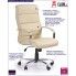 Fotografia Fotel gabinetowy Canot - kremowy z kategorii Pracownia i biuro