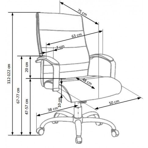 Szczegółowe zdjęcie nr 4 produktu Fotel gabinetowy Canot - kremowy