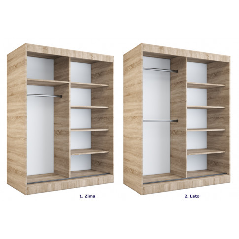 2 układy wnętrza szafy Lorenza 4X