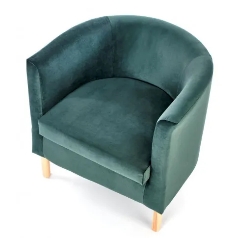 Ciemnozielony fotel kubełkowy Nestar