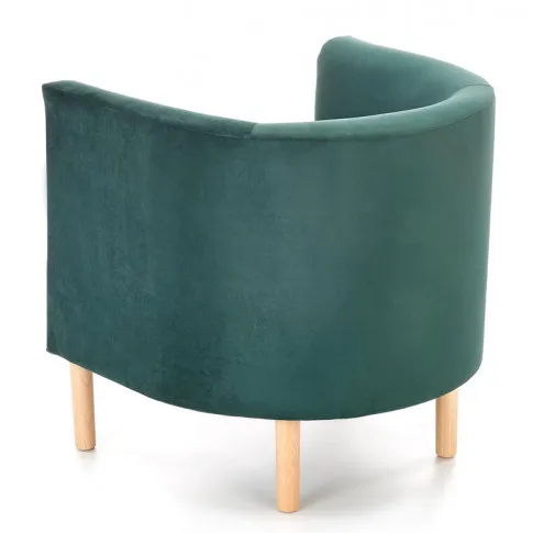 Zielony tapicerowany fotel kubełkowy Nestar