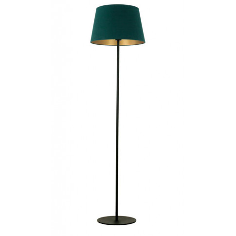 Zielona lampa stojąca z abażurem do salonu S701-Zavo