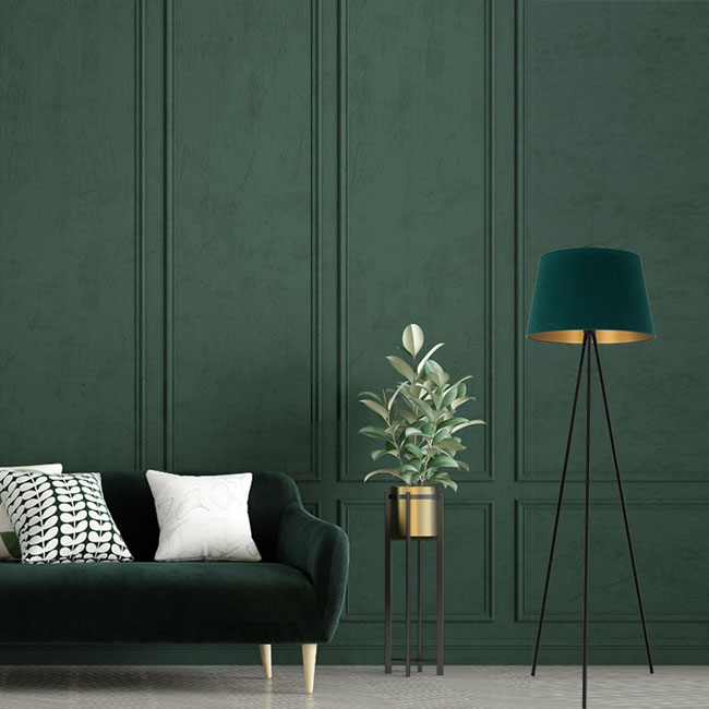 Zielona lampa podłogowa na trójnogu S702-Rita