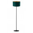 Zielona lampa stojąca do salonu z okrągłym abażurem S703-Ageli
