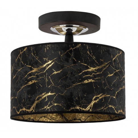 Czarno-złota lampa sufitowa w stylu glamour S705-Porsa