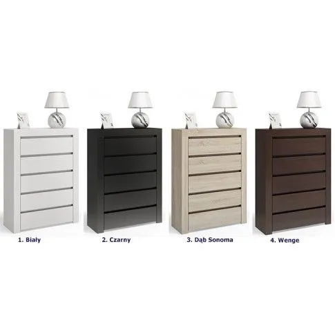 Szczegółowe zdjęcie nr 4 produktu Komoda Margino 2X - wenge