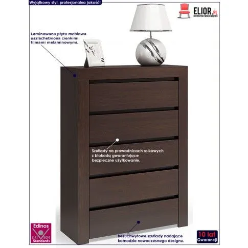 Fotografia Komoda Margino 2X - wenge z kategorii Komody