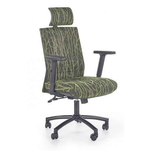 Zdjęcie produktu Fotel gabinetowy Ibis - czarno -zielony.