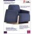 Fotografia Fotel wypoczynkowy Pierot - ciemnoniebieski z kategorii Nowoczesne fotele